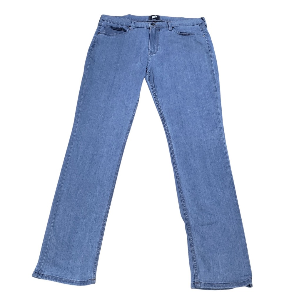 Paige Lennox Slim Fit Mens Jeans 36x33 Transcend Denim Blue Frank Casual Work